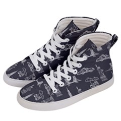 New York City Nyc Pattern Men s Hi-top Skate Sneakers by uniart180623