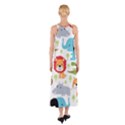 Seamless-pattern-vector-with-animals-cartoon Sleeveless Maxi Dress View2