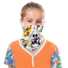 Vector-seamless-pattern-nice-animals-cartoon Face Covering Bandana (kids) by uniart180623