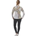 Vintage Map Of The Americas Women s Pique Long Sleeve Tee View2