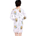 Bee Art Pattern Design Wallpaper Background Print Long Sleeve Nightdress View2