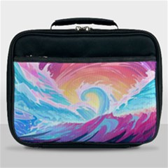 Waves Ocean Sea Tsunami Nautical Lunch Bag by uniart180623