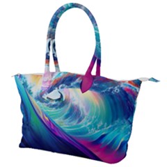 Waves Ocean Sea Tsunami Nautical Nature Water Canvas Shoulder Bag by uniart180623