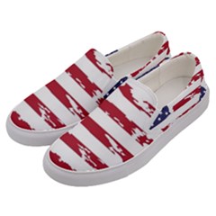 Flag Usa Unite Stated America Men s Canvas Slip Ons by uniart180623