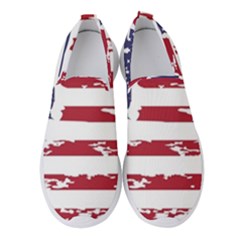 Flag Usa Unite Stated America Women s Slip On Sneakers by uniart180623