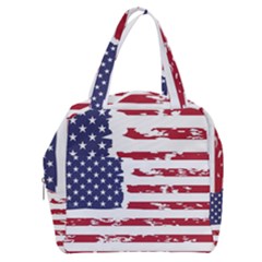 Flag Usa Unite Stated America Boxy Hand Bag by uniart180623