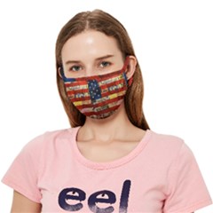 Usa Flag United States Crease Cloth Face Mask (adult) by uniart180623