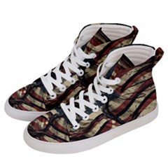 Flag Usa American Flag Men s Hi-top Skate Sneakers by uniart180623