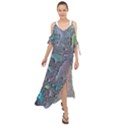 Glass Drops Rainbow Maxi Chiffon Cover Up Dress View1