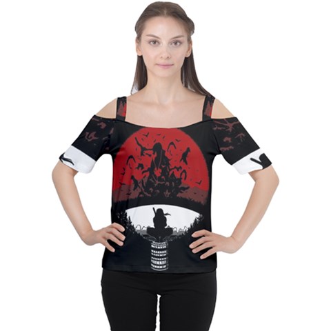 Itachi Uchiha Cutout Shoulder Tee by ToToMax