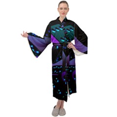 3d Ludo Game,gambling Maxi Velvet Kimono by Bangk1t