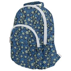 Lotus Bloom In The Calm Sea Of Beautiful Waterlilies Rounded Multi Pocket Backpack by pepitasart