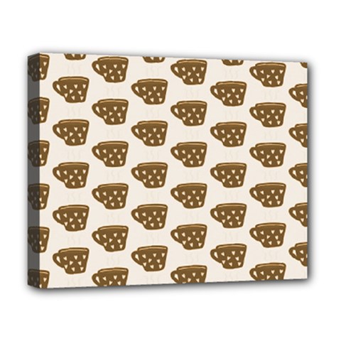 Cozy Coffee Cup Deluxe Canvas 20  X 16  (stretched) by ConteMonfrey