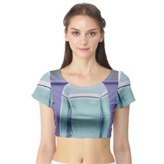 Img-20230610-wa0083 Short Sleeve Crop Top by Yogistores