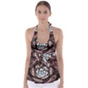 Flower Fractal Art Cool Petal Abstract Babydoll Tankini Top View1