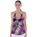 Colorful Artistic Pattern Design Babydoll Tankini Top View1