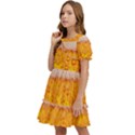 Beer Texture Drinks Texture Kids  Puff Sleeved Dress View3