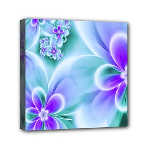 Abstract Flowers Flower Abstract Mini Canvas 6  X 6  (stretched) by uniart180623