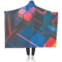 Minimalist Abstract Shaping Abstract Digital Art Wearable Blanket View2