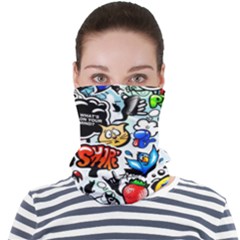 Graffiti Art Cartoon Comic Face Seamless Bandana (adult) by uniart180623