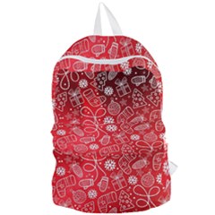 Christmas Pattern Red Foldable Lightweight Backpack by uniart180623