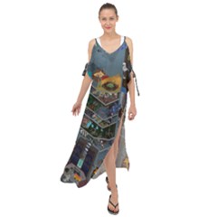 Fictional Character Cartoons Maxi Chiffon Cover Up Dress by uniart180623