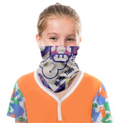 Retro Cartoon Titty Parody Face Covering Bandana (kids) by uniart180623