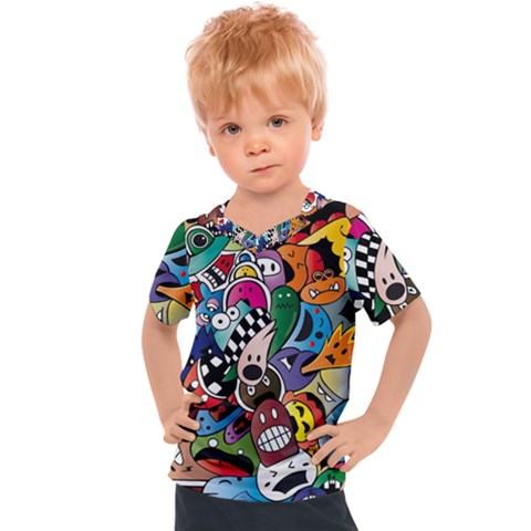 Cartoon Explosion Cartoon Characters Funny Kids  Sports Tee by uniart180623