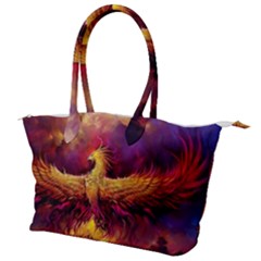 Phoenix Bird Canvas Shoulder Bag by uniart180623