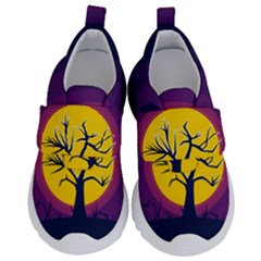 Empty Tree Leafless Stem Bare Branch Kids  Velcro No Lace Shoes by uniart180623