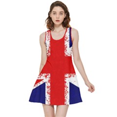 Union Jack London Flag Uk Inside Out Reversible Sleeveless Dress by Celenk