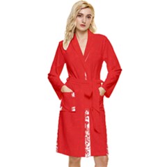 Union Jack London Flag Uk Long Sleeve Velvet Robe by Celenk