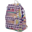 Abstract Shapes Colors Gradient Top Flap Backpack View1