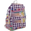 Abstract Shapes Colors Gradient Top Flap Backpack View2