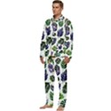 Leaves Watercolor Ornamental Decorative Design Men s Long Sleeve Velvet Pocket Pajamas Set View3