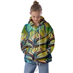 Tree Magical Colorful Abstract Metaphysical Kids  Oversized Hoodie by Simbadda