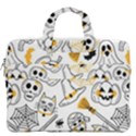 Funny Hand Drawn Halloween Pattern MacBook Pro 13  Double Pocket Laptop Bag View2