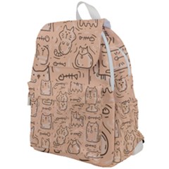 Cat Background Top Flap Backpack by Simbadda