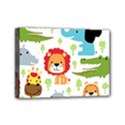 Seamless Pattern Vector With Animals Cartoon Mini Canvas 7  x 5  (Stretched) View1