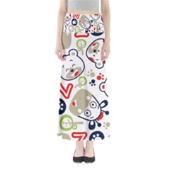 Animals Pattern Full Length Maxi Skirt by Simbadda