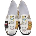 Cat-kitten-seamless-pattern Women s Classic Loafer Heels View1