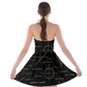 Abstract-math Pattern Strapless Bra Top Dress View2