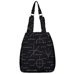 Abstract-math Pattern Center Zip Backpack by Simbadda