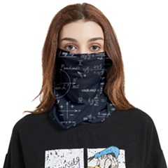 Mathematical-seamless-pattern-with-geometric-shapes-formulas Face Covering Bandana (two Sides) by Simbadda