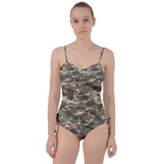 Camouflage Design Sweetheart Tankini Set by Excel