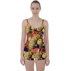 Fruits Tie Front Two Piece Tankini by Excel