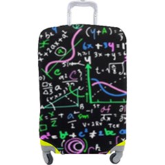 Math-linear-mathematics-education-circle-background Luggage Cover (large) by Simbadda