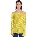 Lemon-fruits-slice-seamless-pattern Off Shoulder Long Sleeve Top View1