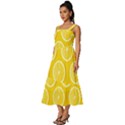 Lemon-fruits-slice-seamless-pattern Square Neckline Tiered Midi Dress View2