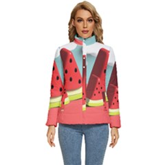 Strawberries Fruit Women s Puffer Bubble Jacket Coat by Grandong